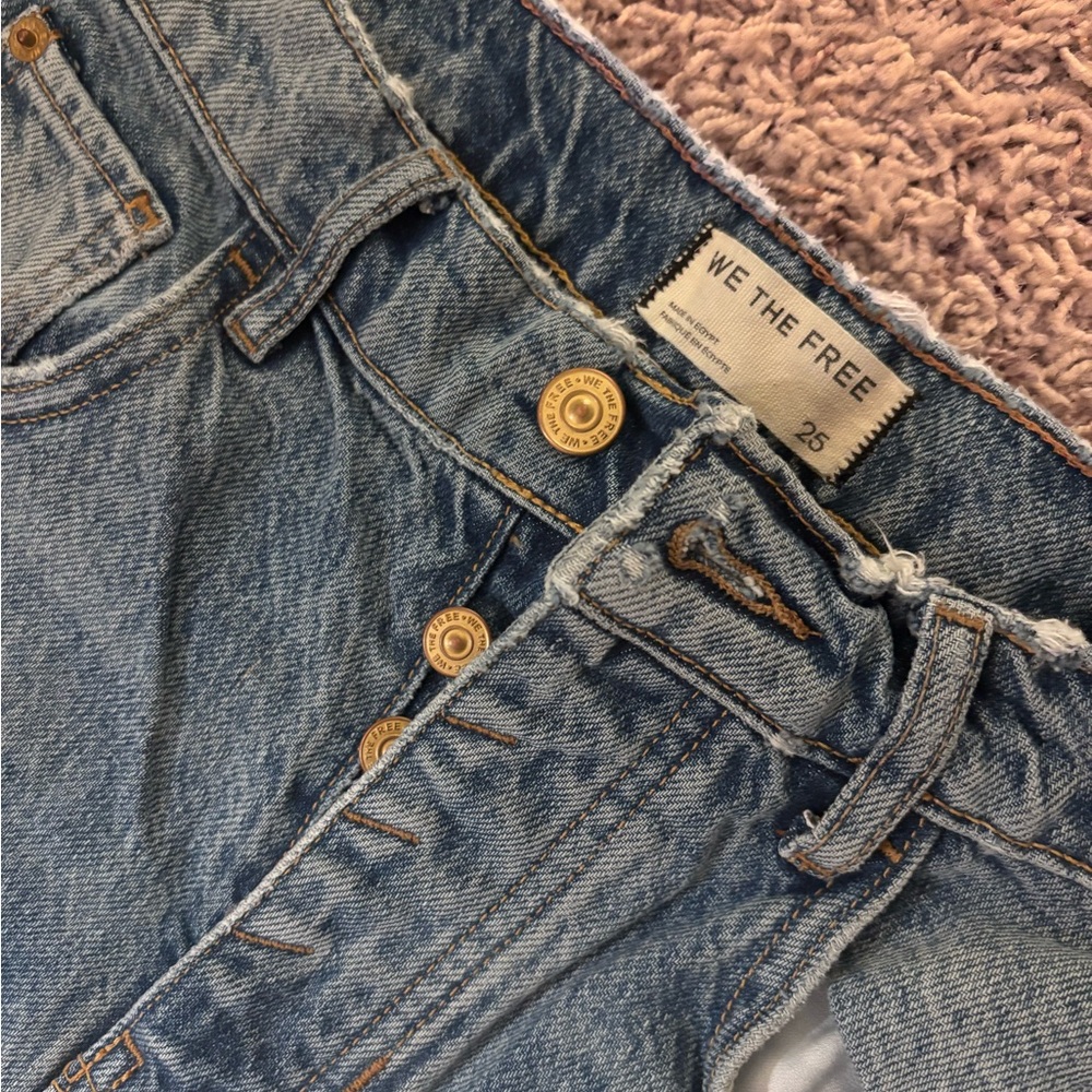 We The Free High Rise Light Blue Jeans